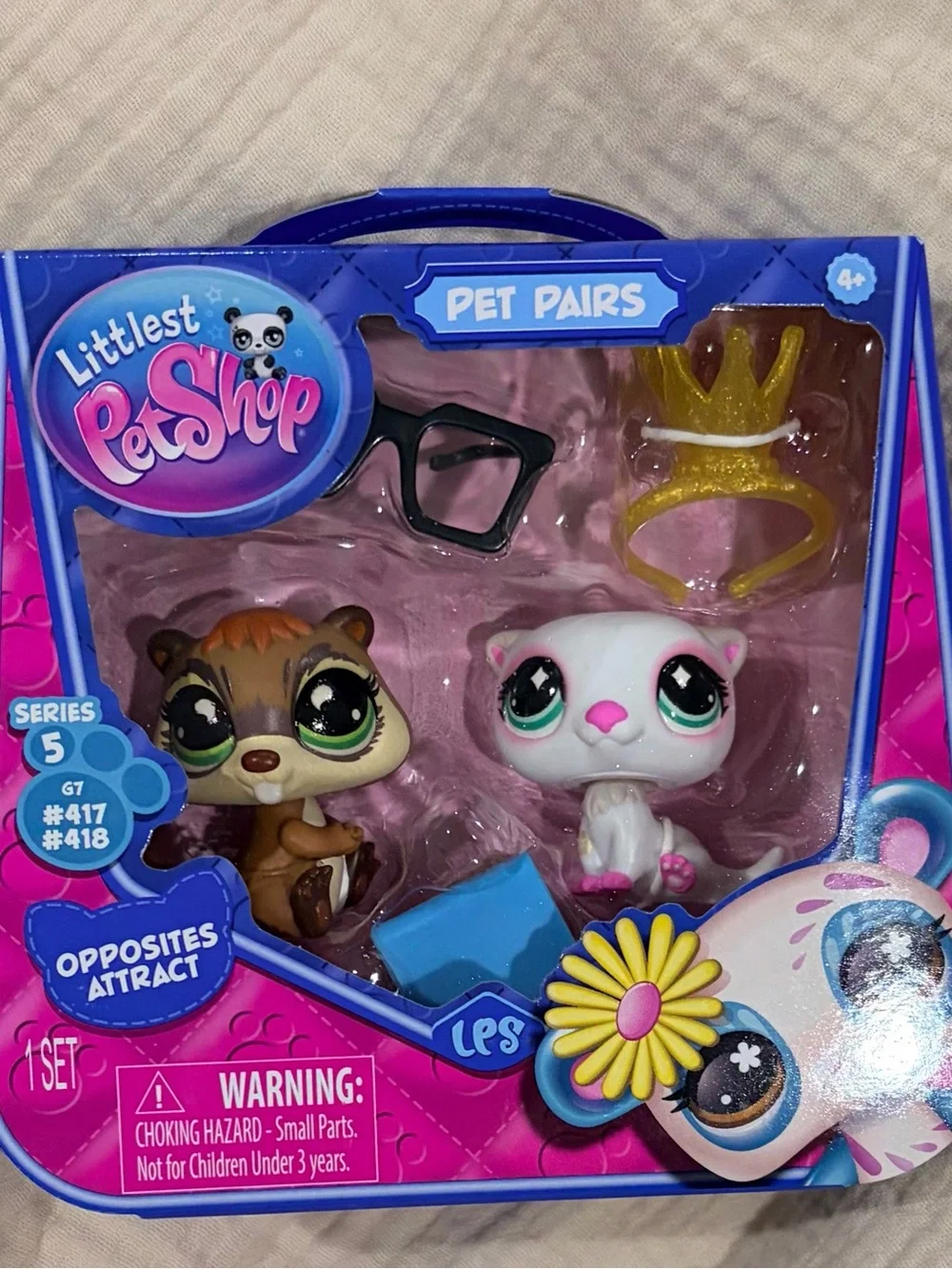 Littlest Pet Shop, Series 5, Pet Pairs Sets- Opposites Attract